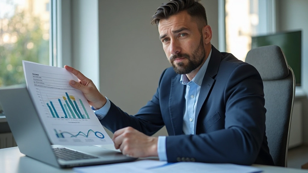 Профессиональный анализ финансового плана на компьютере в современном офисе